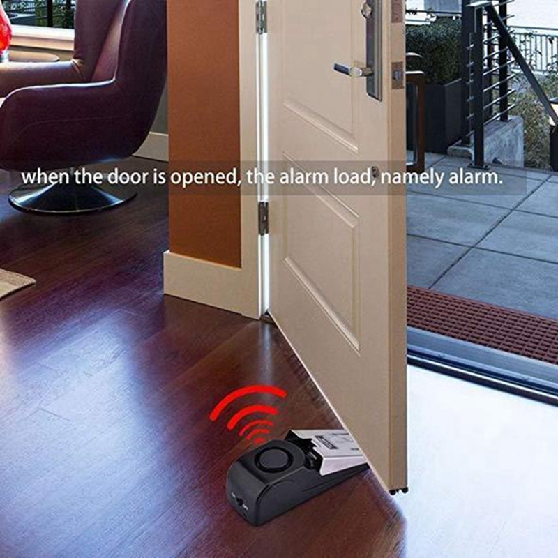 Door Stop Alarm - قفل إنذار لاسلكي للأبواب بمستشعر اهتزاز