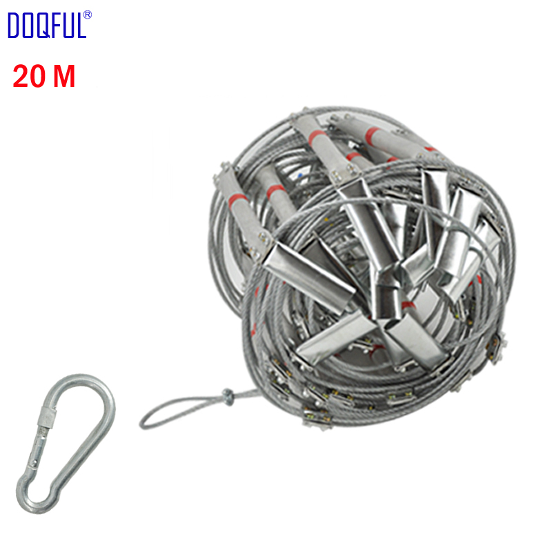 66FT النار الهروب سلم 20 متر ل - مراجعة Fire Escape Ladder وسعره