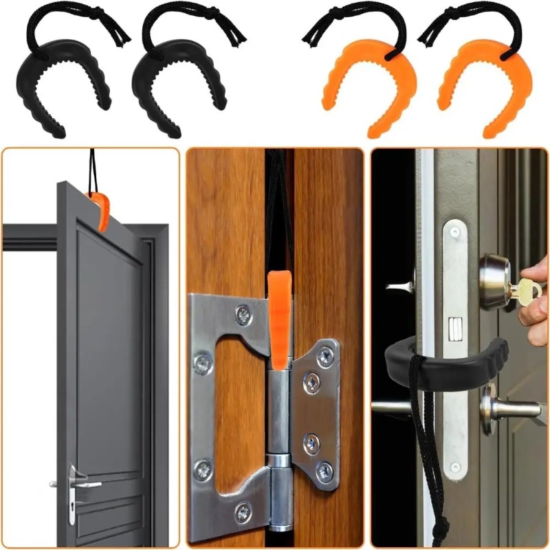 من السهل استخدام المطاط باب ال - مراجعة Door Stop Alarm وسعره