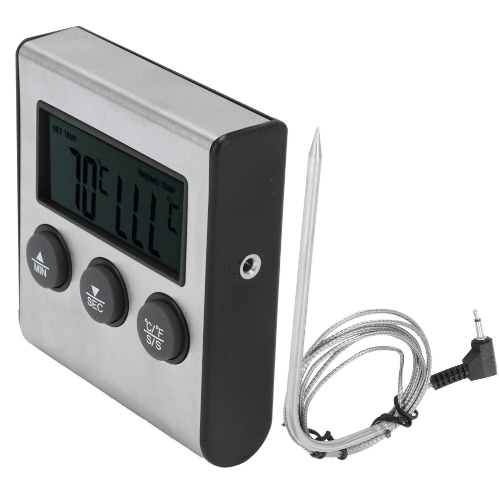 ميزان حرارة رقمي فضي للشواء مع - مراجعة Pool Alarm Float وسعره